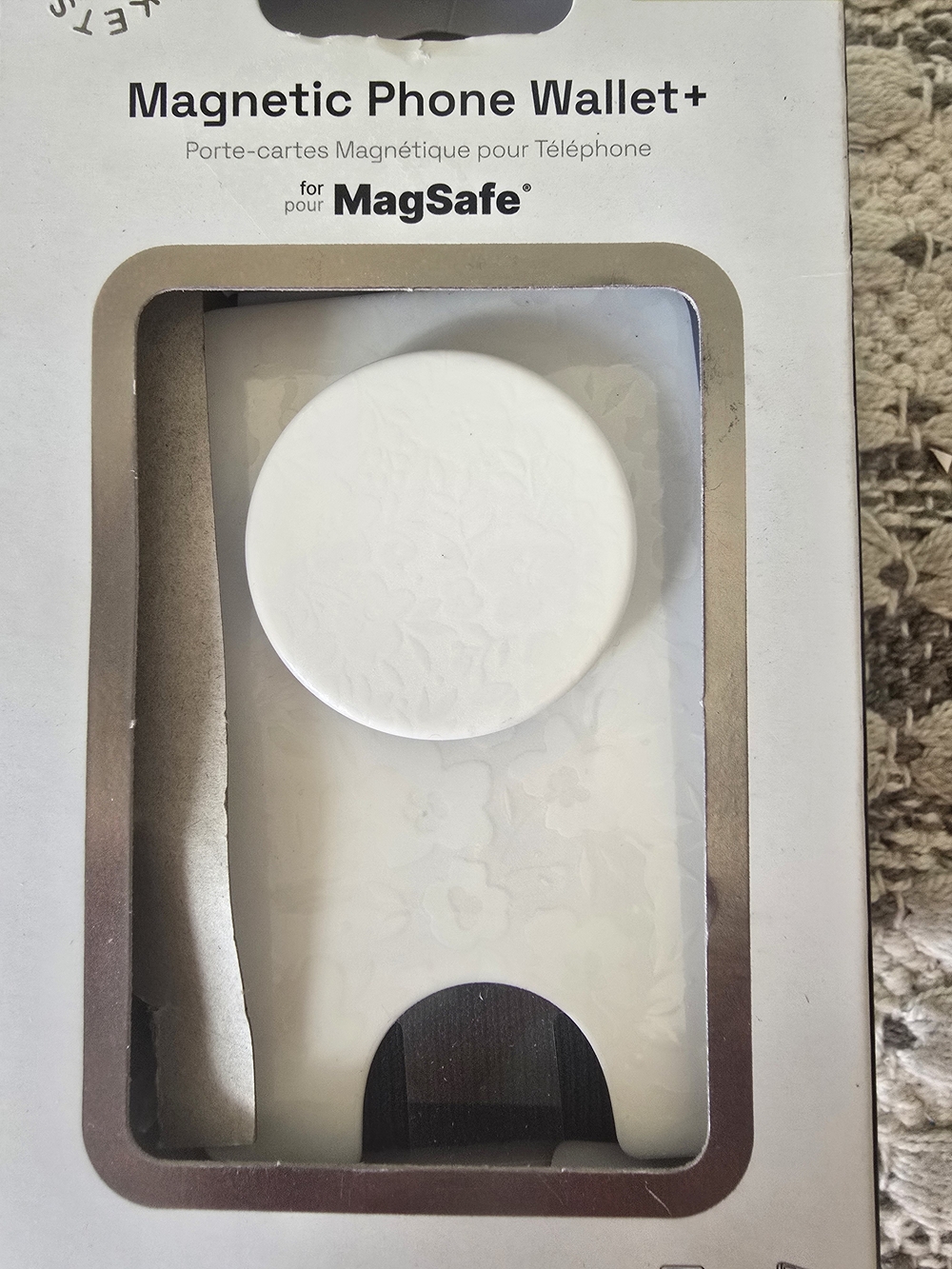 PopSocket Magnetic Phone Wallet+ White